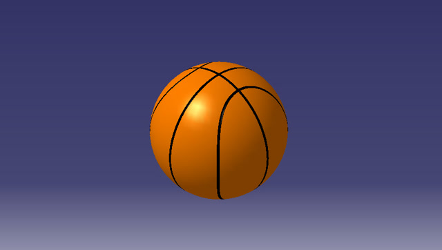 CATIA篮球绘制